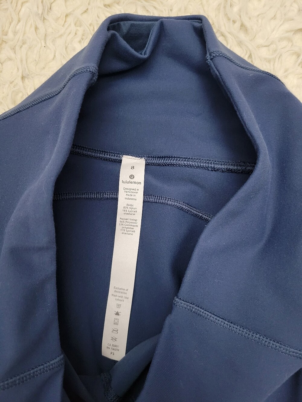 Lululemon Groove Pant Flare Leg Navy Blue Sz 8 - Picture 4 of 11